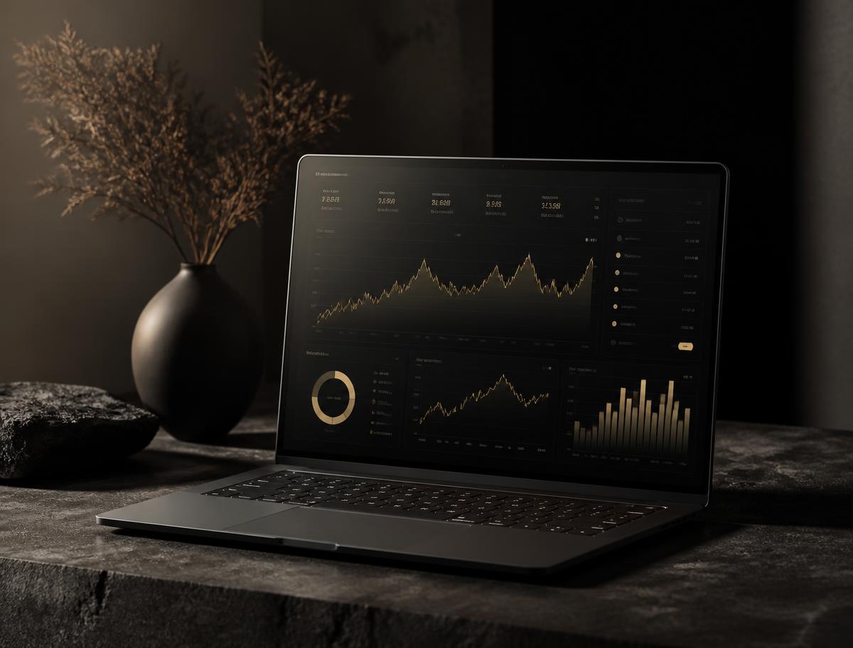 Mockup do Dashboard Financeiro Gerencial